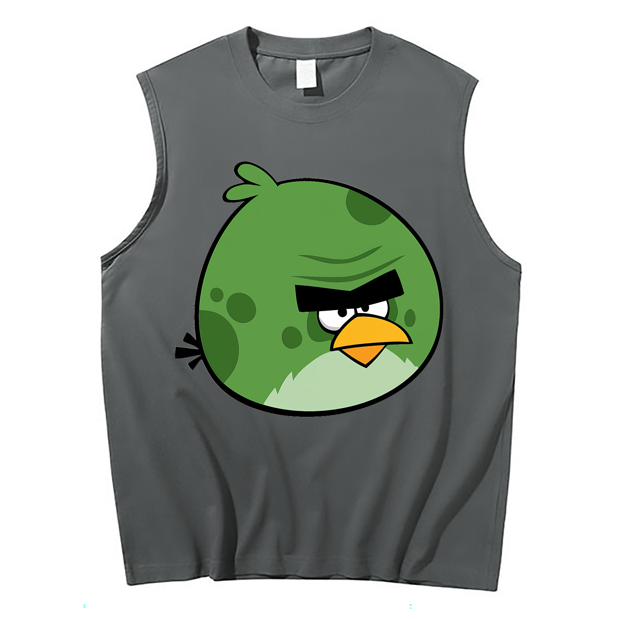 （画像用） Angry Birds アングリーバード コットン100％タンクトップ（フロントプリント）